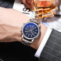 Venta directa Reloj de cuarzo para hombre de acero inoxidable de regalo - details 0