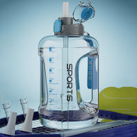 Botella de Agua Deportiva de Gran Capacidad Sin BPA, Portátil, con Pajita 1700ML/2500ML/3800ML - details 2