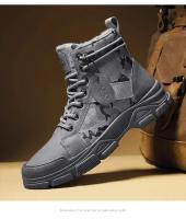 Botas de Trabajo para Hombres Primavera 2025 Impermeables Antideslizantes Altas de Lona Camuflajes para Trabajo al Aire Libre - details 14