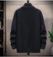 Cardigánes de Punto para Hombres en Invierno Cuellos Elevados, Gruesos, Moda Casual - details 5