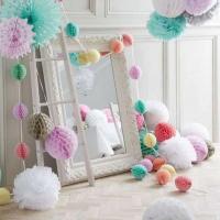 Bolas de Miel de Papel Decorativas 5pcs 10/15cm para Bodas, Fiestas de Cumpleaños, Baby Showers - details 11