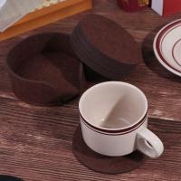 Vajilla de fieltro Simple, tapete de café antideslizante para el hogar, tapete para taza de té con aislamiento térmico, tapete para mesa, tapete para taza, tapete para hervidor - details 8