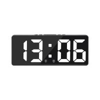 Reloj despertador digital con control por voz, repetición de temperatura, modo nocturno, reloj de mesa de escritorio, función antidisturbios de 12/24H, relojes LED - details 0