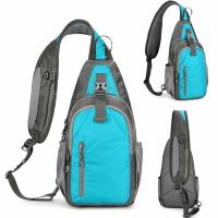 Bolso de hombro deportivo informal para hombre y mujer, bolsa de pecho multifuncional impermeable, correa ajustable, riñonera cruzada duradera - details 27
