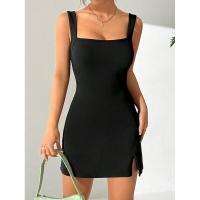 Vestido de Mujer Elegante 2025 Tela Fluida de Alta Calidad Corte Sirena Cintura Alta - details 2