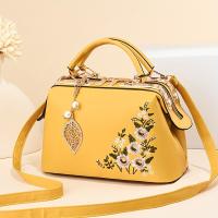 Elegante Bolso de Mano Bordado Floral Bolso de Hombro con Cierre de Cremallera Lino de Poliéster - details 1
