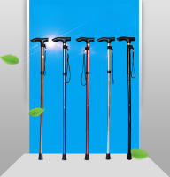 Collapsible Walking Stick, Adjustable Folding Trekking Pole With Comfortable T Handles - details 0