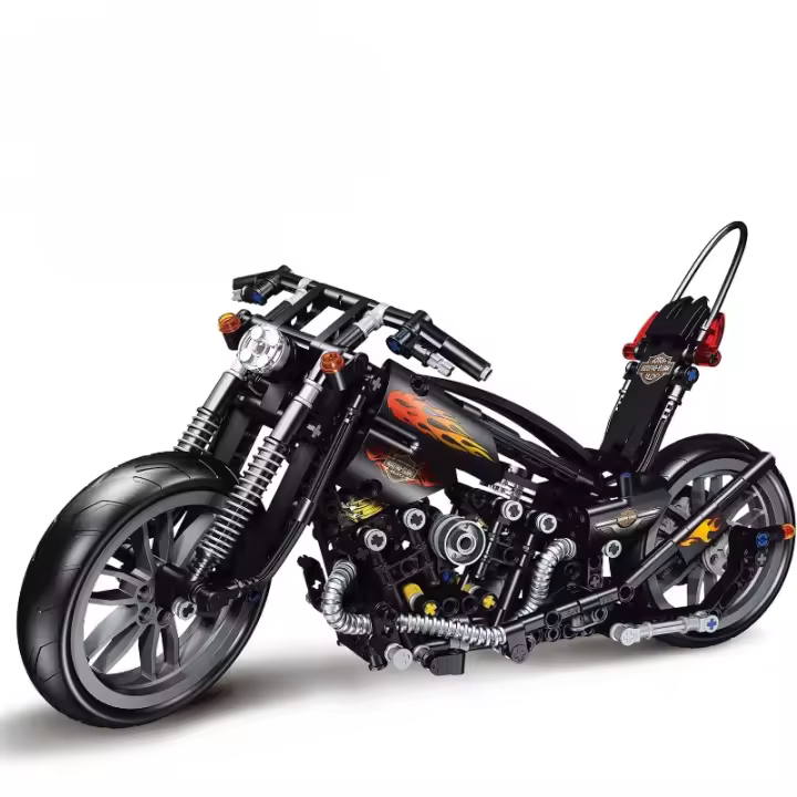 Juego de construcción de motocicletas 1:8 para adultos, bloques de construcción para adultos, juguete coleccionable para niños de 14, 15 y 16 años más, regalos para adolescentes en cumpleaños (579 piezas) - 1
