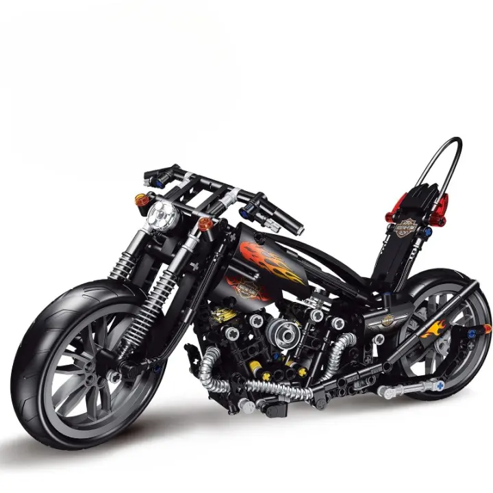 Juego de construcción de motocicletas 1:8 para adultos, bloques de construcción para adultos, juguete coleccionable para niños de 14, 15 y 16 años más, regalos para adolescentes en cumpleaños (579 piezas) - 1
