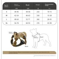 Suministros para gatos, conjunto de correa reflectante para perros, Anti Escape, sin tirones, arnés para perros grandes, chaleco, cuerda de tracción ajustable transpirable para perros y cachorros - details 0