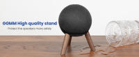 GGMM Soporte de Madera Redondo para Altavoz Amazon Alexa Echo Dot 4th 5th Gen con Marco Metálico Decoración de Habitación Regalo de Cumpleaños Montaje en Mesa - details 2