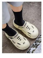 Sandalias para hombres nueva tendencia ligera suave cómoda parte inferior gruesa que aumenta el exterior impermeable antideslizante toboganes de playa conducción zapatillas de doble uso para hombres - details 7