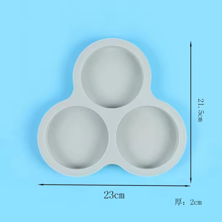 Herramienta de silicona para hornear DIY Molde redondo para pasteles de 4 pulgadas - 1