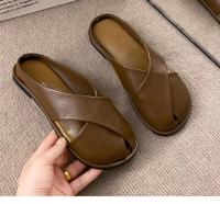Semi-zapatillas Baotou para mujer para usar en verano, nuevas sandalias perezosas de moda. - details 8