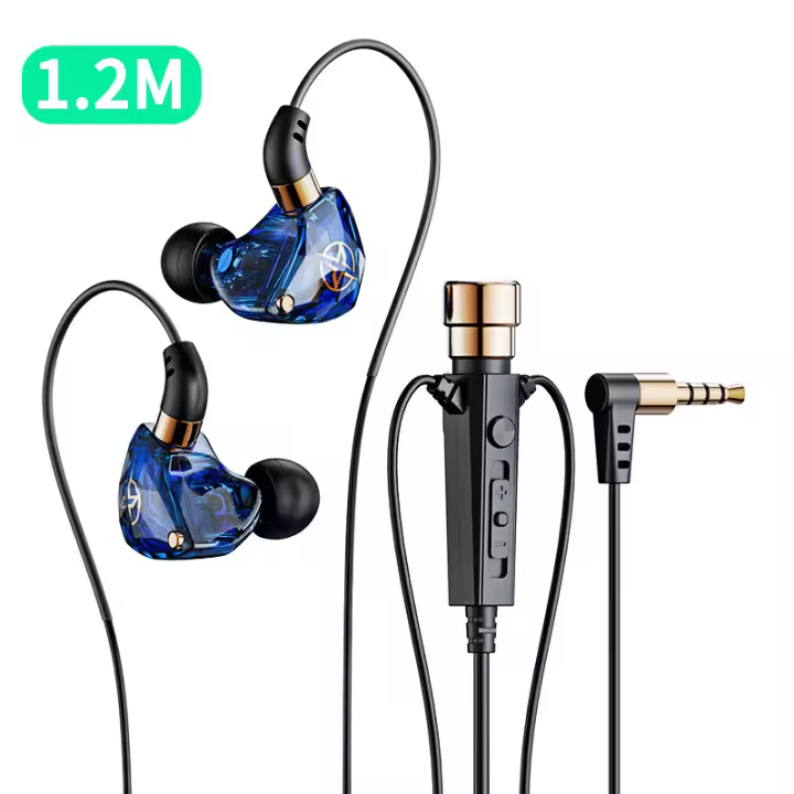 Auriculares con cable PARA Karaoke Living, audífonos con entrada auxiliar de 3,5mm, micrófono de cancelación de ruido HD, 1,2 M, 3M, auriculares HiFi de graves pesados para música en vivo - 1