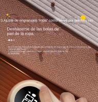 Recortadora de bolas de pelo de alta potencia, afeitadora, pantalla LED, dos marchas ajustables, cable de carga USB incluido - details 1