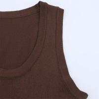 PB & ZA 2025 estilo básico simple versátil casual color sólido chaleco top novedad de verano tirantes sin mangas para mujer - details 11