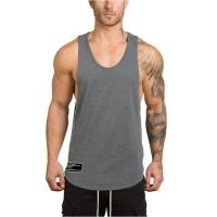 Camiseta deportiva de algodón sin mangas para hombre, chaleco de entrenamiento, ropa de gimnasio, Canotte, culturismo - details 4