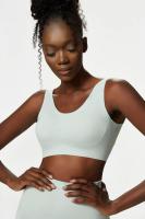 Ropa interior deportiva Sexy para mujer, sujetadores de Yoga de alto impacto con contraste de Color, Tops cortos de Fitness con - details 7