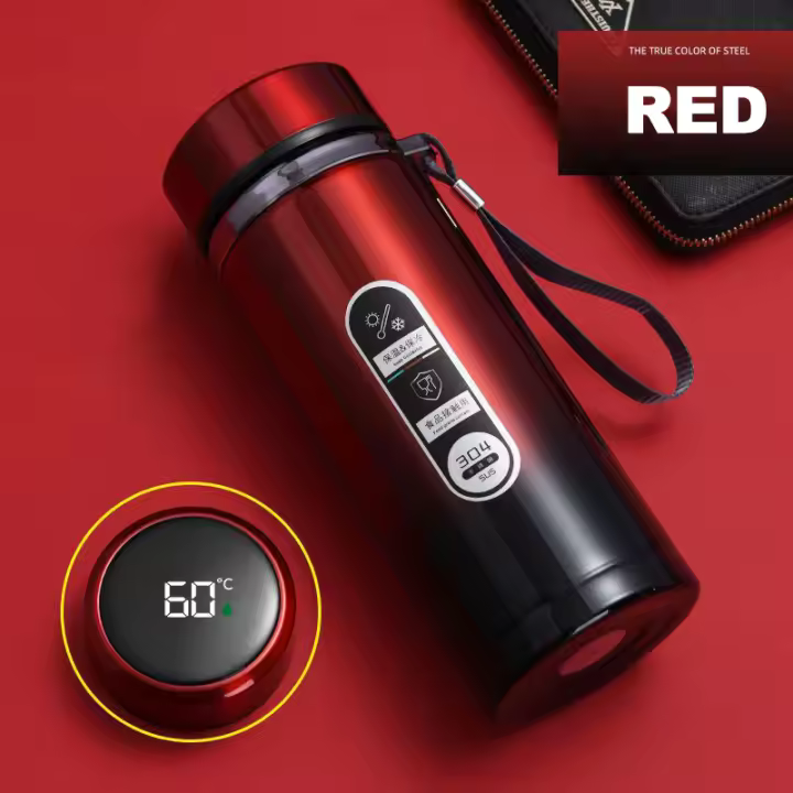 Termo de Acero Inoxidable con Pantalla de Temperatura LED 500ML-1Litro - 1