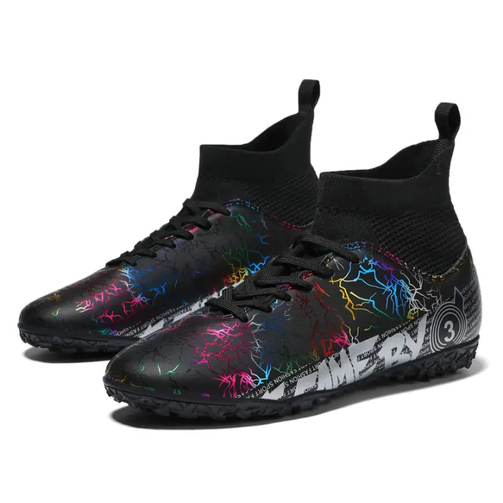 Zapatos de entrenamiento de césped cómodos y transpirables para hombres y mujeres, zapatos de fútbol para interiores y exteriores - 1