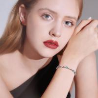 Pulsera de Ley 925 con Circonita Brillante para Mujer, Pulseras Deslizantes de Cadena Ajustable, Joyería Nupcial para Bboda, Día de la Madre, Regalo - details 4