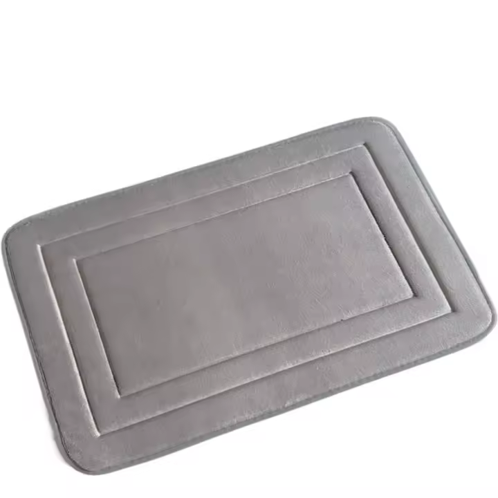Alfombra de Entraña de Coral con Relieve Alfombra Absorbente para Pies, Alfombra Antideslizante para Baño, Alfombra Sencilla para el Hogar - 1
