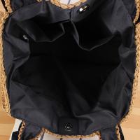 Nuevo estilo, banda de encaje de perlas japonesas, bolsa tejida de cuerda de papel hecha a mano, bolso de verano para mujer, bolsa de vacaciones tejida de cuerda de papel - details 3