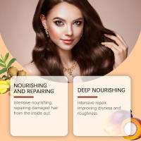 El aceite para el cuidado del cabello HOEGOA Batana reabastece, hidrata, repara el cabello seco y encrespado, proporciona un cuidado del cabello suave y sedoso. - details 4