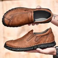 Zapatos De Piel informales Para Hombre, Cómodos, Aptos Para El Exterior, Mocasines Transpirables Antideslizantes - details 16