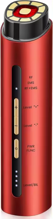 Dispositivo Facial de Microcorriente Terapia de Luz Roja en 3 Modos Masajeador de Belleza para Cara y Cuello Regalo Perfecto para Mujeres Hombres Equipo de Belleza en Oro - 1