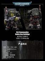 JOYTOY 40k 1/18 figuras de acción Anime 12CM Ork Kommandos Nob Nazbog Ragrob Snarit Rotbilge Balrukk juguete de modelo de colección - details 4