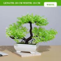 Plantas artificiales bonsái árbol pequeño simulación plantas en maceta mesa adornos en maceta para Hotel jardín decoración del hogar flor falsa - details 10