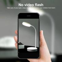 Lámpara LED de mesa recargable por USB, luz ajustable, Flexible, cuello de cisne, protección ocular, lámpara de lectura - details 2