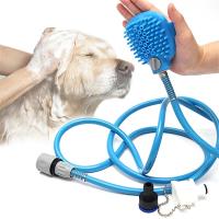 Pistola de Ducha para Perros con Rociador de Alta Presión Ajustable para Mascotas Herramienta de Limpieza y Masaje de Agua de Espuma con Jabón Material de Silicona Apto para Todos los Tipos de Piel - details 2