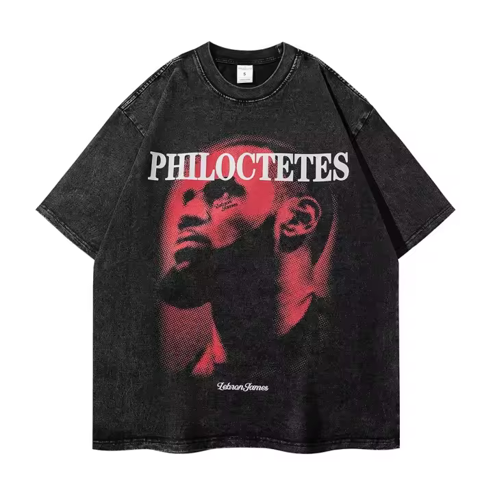 Camiseta de algodón de manga corta para hombre verano calle versátil hip-hop tops - 1