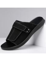 Verano nuevos hombres gladiadores todo partido de cuero de gamuza Casual zapatos transpirables sandalias de playa al aire libre zapatillas más el tamaño - details 4