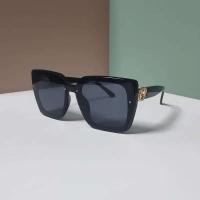 Gafas de sol de marca Glamour para mujeres y hombres, gafas de sol cuadradas de gran tamaño de diseñador, gafas sin montura unisex - details 7