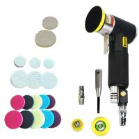 Lijadora Orbit Mini Portátil de 2"/3" para Pulido de Coches Herramienta de Aire de Alta Velocidad Potente con Batería Normal de Artículos Peligrosos - details 5
