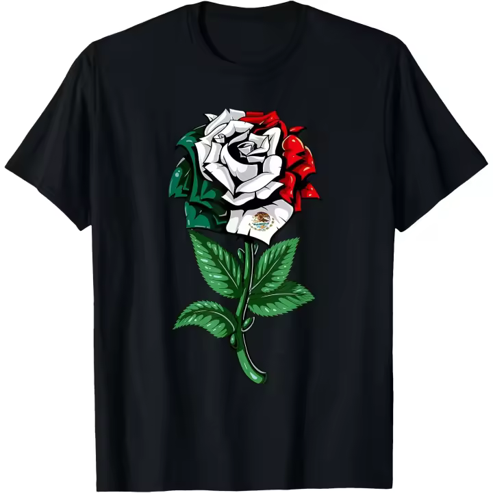 Camiseta mexicana con bandera de México para hombre - 1
