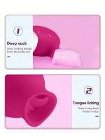 Potente vibrador vaginal del clítoris que chupa y lame la estimulación dual masajeador femenino juguete sexual para adultos - details 7