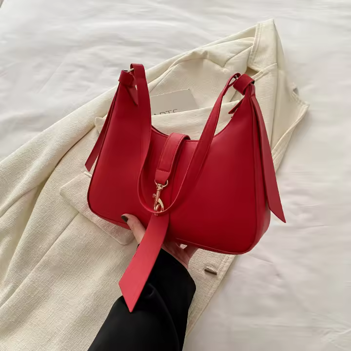 Bolso cruzado de verano 2025 para mujer Estilo francés retro casual Material de nylon y poliéster - 1