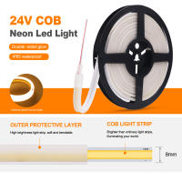 GAHADA Luz de Cinta LED COB Moderna Brilla en Ambos Lados 320LEDs/m Impermeable Regulable - details 6