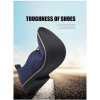 Zapatos informales de gamuza para hombre, calzado con cordones, Oxford azul, planos, transpirables, talla grande 38-48 - details 7