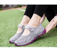 Zapatos Deportivos informales de malla tejida para mujer, zapatillas profesionales antideslizantes para correr, zapatos ligeros y cómodos para mamá, Verano - details 15