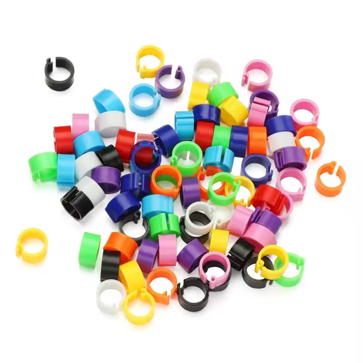Anillos de animales para aves de corral, banda para la pierna, útil para aves, pato, gallina, pollo, 100 piezas - 1