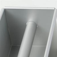 Sartén larga para hornear pasteles antiadherente, molde de pastel de corazón fluido, molde de aleación de aluminio, Pan cuadrado con tubo central, herramientas para pasteles - details 3