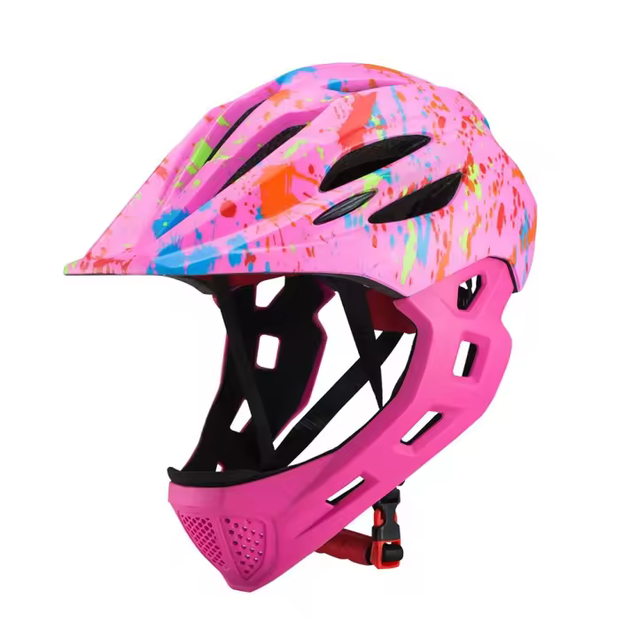 Cascos para niños ajustable transpirable rodillo equilibrio Bbike casco deportivo LED bicicleta montar Scooter casco completo para niños - 1