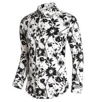 Camisa de negocios con imprimación numérica para hombres, camisas para manches longues, camisas para fumar, décontracté, fête, boîte de nuit, plage, printemps, mode automne - details 15