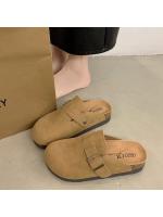 Pantuflas retro de corcho con suela gruesa de 4.5 pulgadas para mujer, primavera 2025 - details 5
